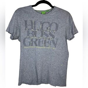 Mens Hugo Boss Green Gray Graphic Men's Tee